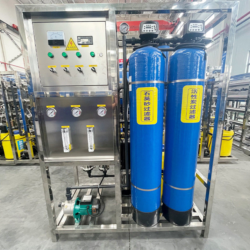 500L 3 Bottles RO Reverse Osmosis Water Treatment Filters Purify Machine in Wooden Case