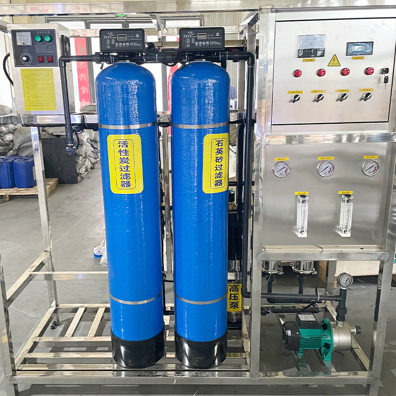 500L 3 Bottles RO Reverse Osmosis Water Treatment Filters Purify Machine in Wooden Case